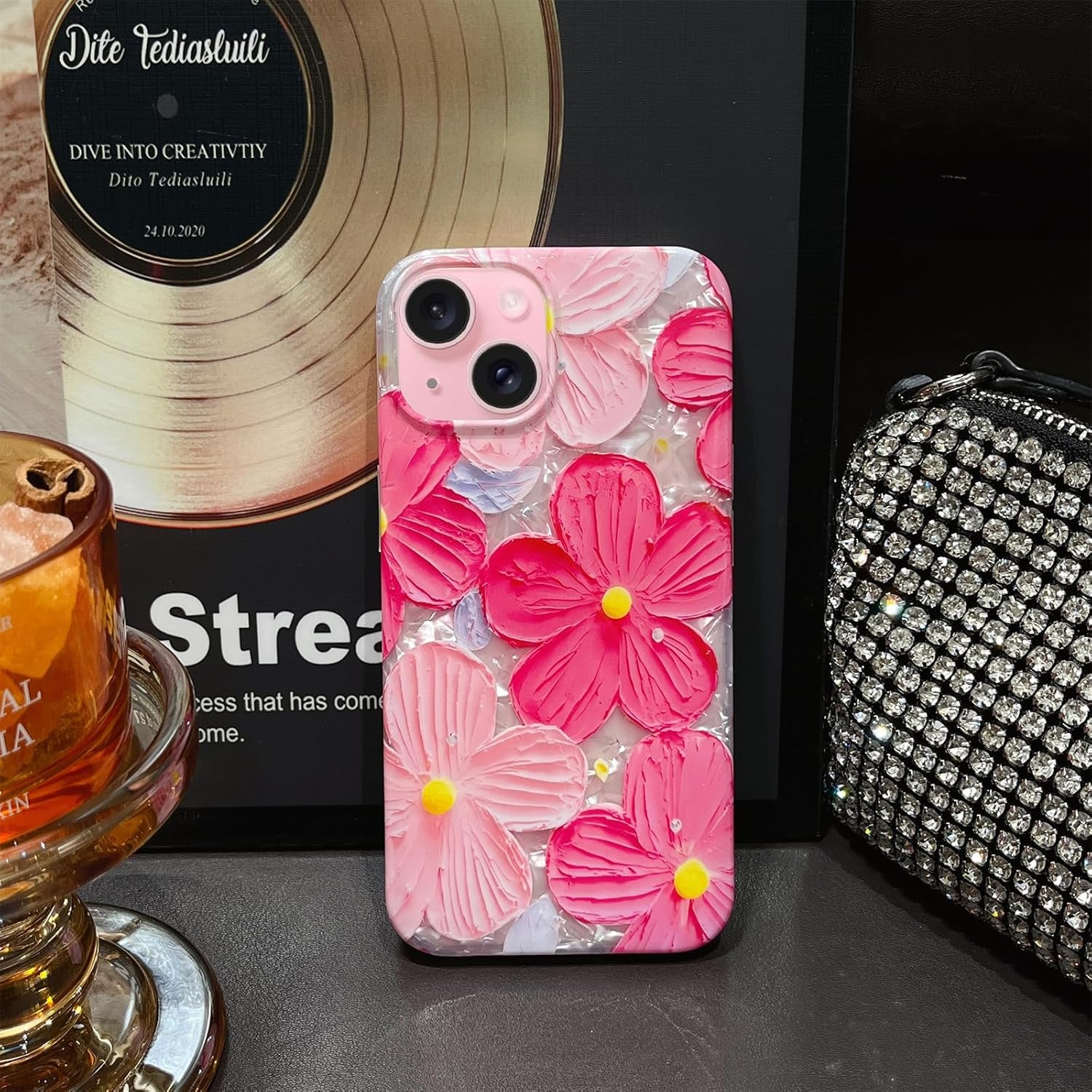 For Iphone 12 Pro Max Case Women Trendy Girly Aesthetic Cute Floral Flowers Luxu