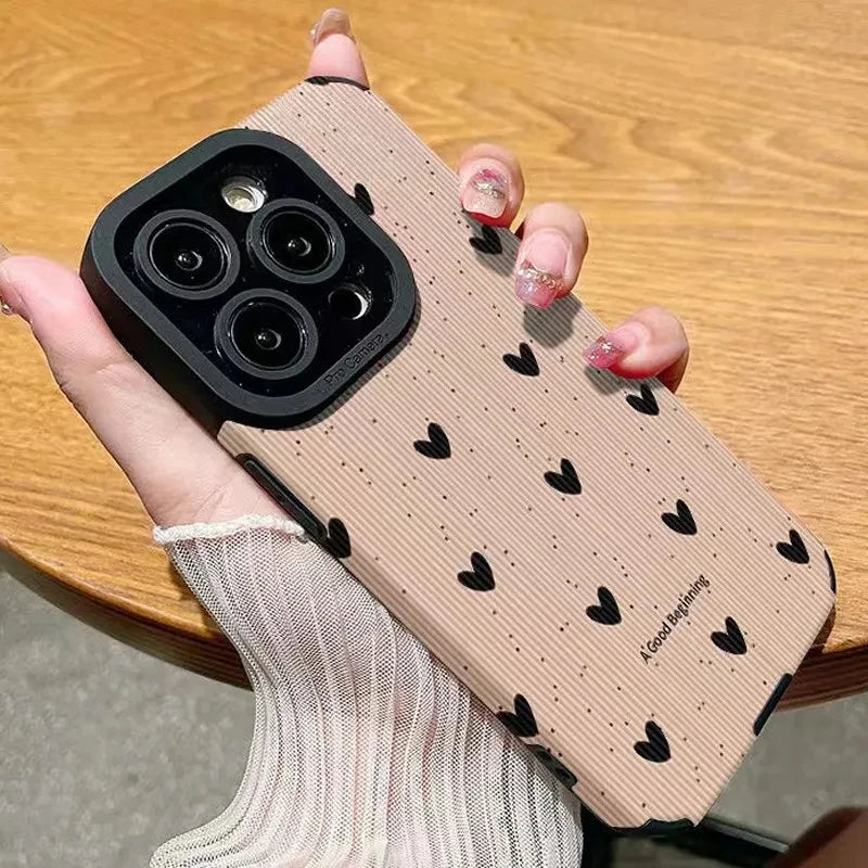 Fashion Zebra Stripe Black White Cases for Iphone 11 13 12 14 15 16 Pro Max plus Phone Cases Shockproof Silicone Soft Back Cover